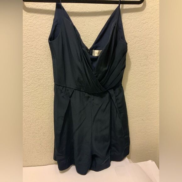 Zimmerman Playsuit Romper navy blue size Small 100% silk